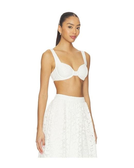 Lovers + Friends White Teagan Top