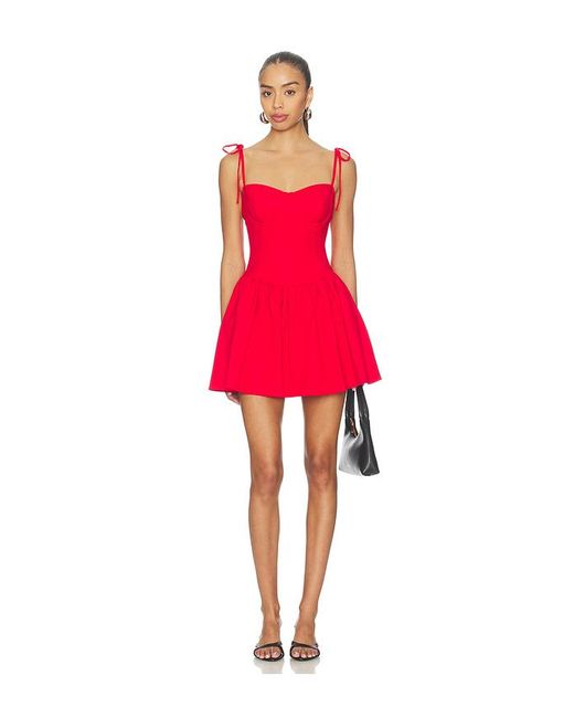 MORE TO COME Red Theresa Corset Mini Dress
