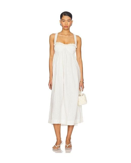 Free People White X Free-Est Poppy Midi Dress
