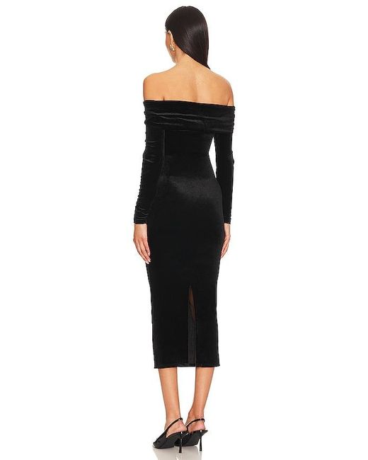 AllSaints Black Delta Velvet Dress