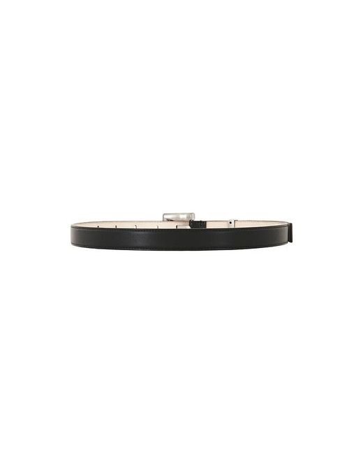 Balmain Black 2cm Anthem Belt In Noir