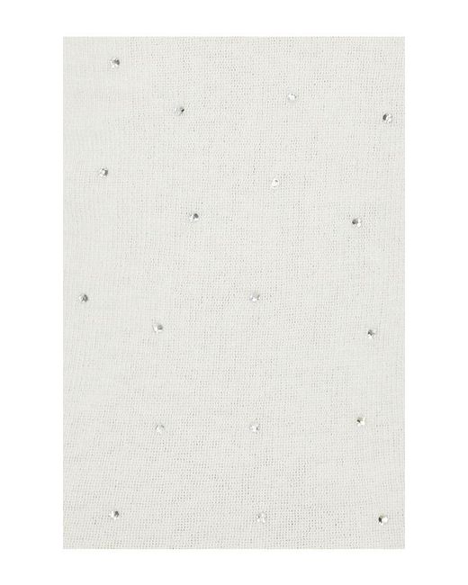Area White Girly Rib Knit Mini Dress