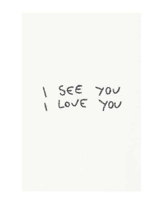 Anine Bing White Shelley I See You I Love You Tee