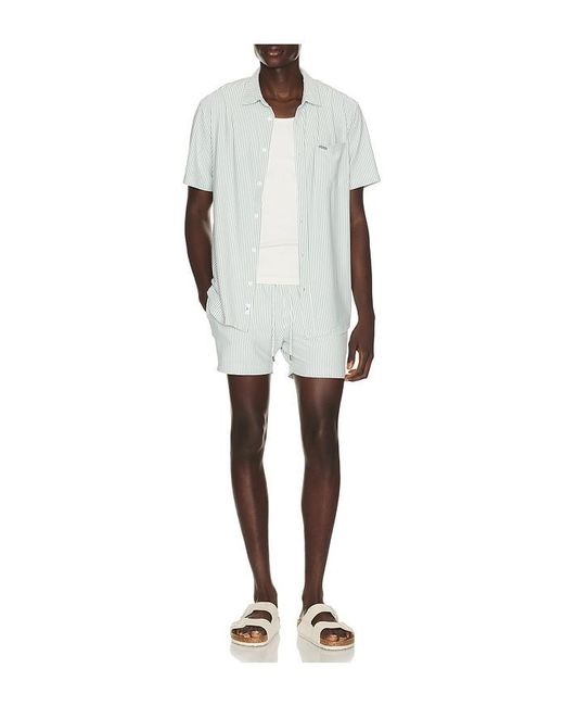 Vintage Summer Multicolor Stripe Knit Shortie Volley for men