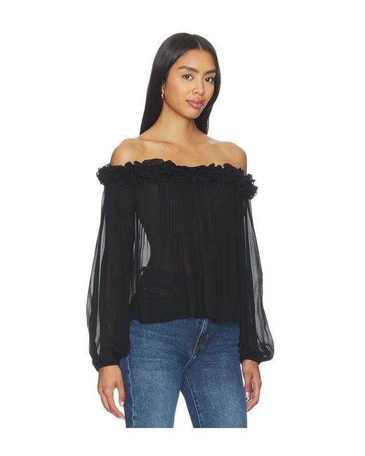 PAIGE Black Casey Blouse