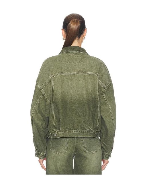 Ksubi Green Relaxed Trucker Jacket