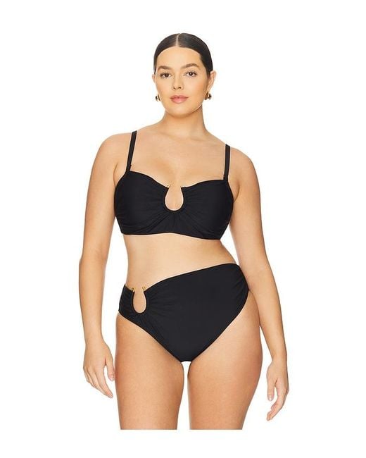 villa fresca Black Sofia Bikini Top