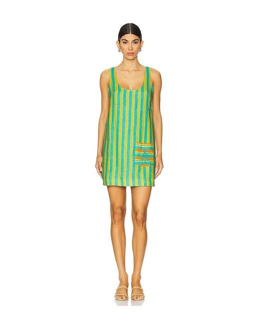 ALÉMAIS Rosanna ミニドレス Green