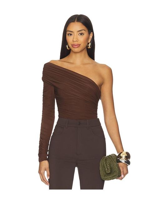Ronny Kobo Brown Adriene Top
