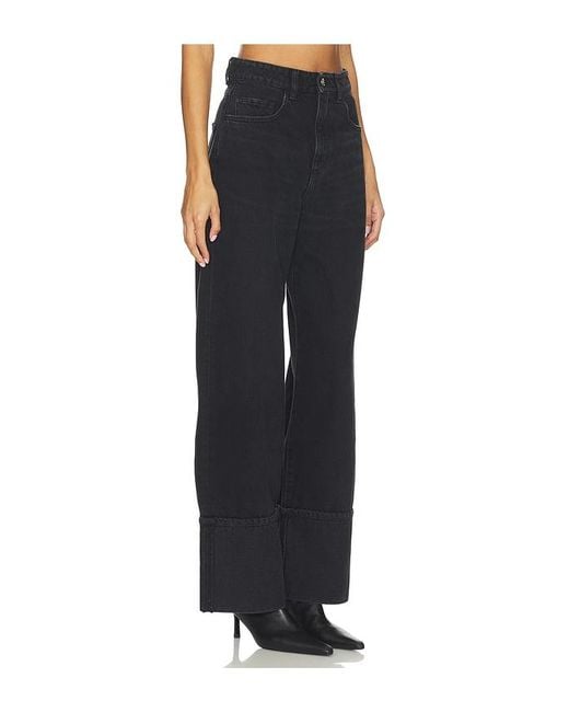 ICON DENIM Black Kiki Wide Leg Jeans