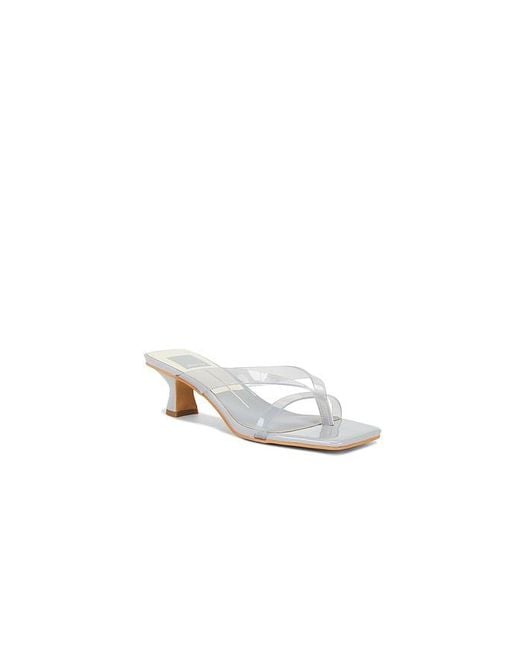 Dolce Vita White Brevel Vinyl Thong Sandal
