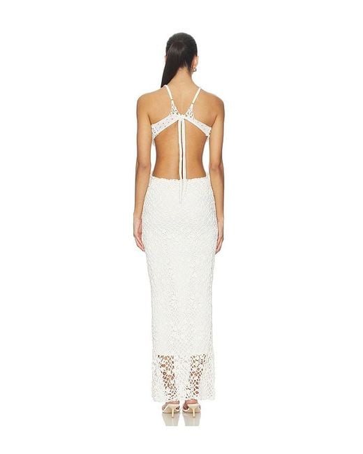 CAPITTANA White Martina Rose Dress