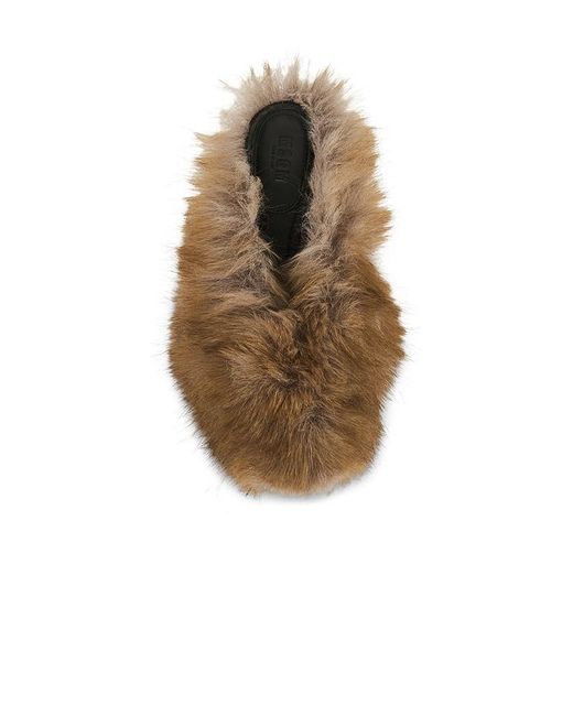 MSGM Natural Fluffy Mule
