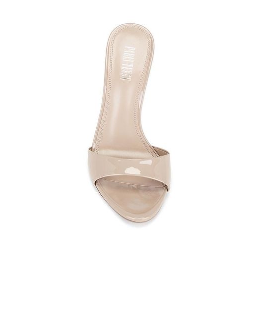 Paris Texas White Lidia Mule Heel