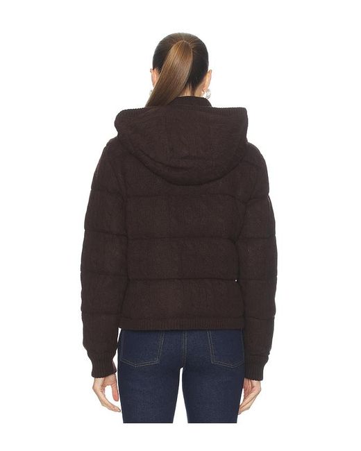 Polo Ralph Lauren Blue Cable Knit Wool Cashmere Quilted Jacket