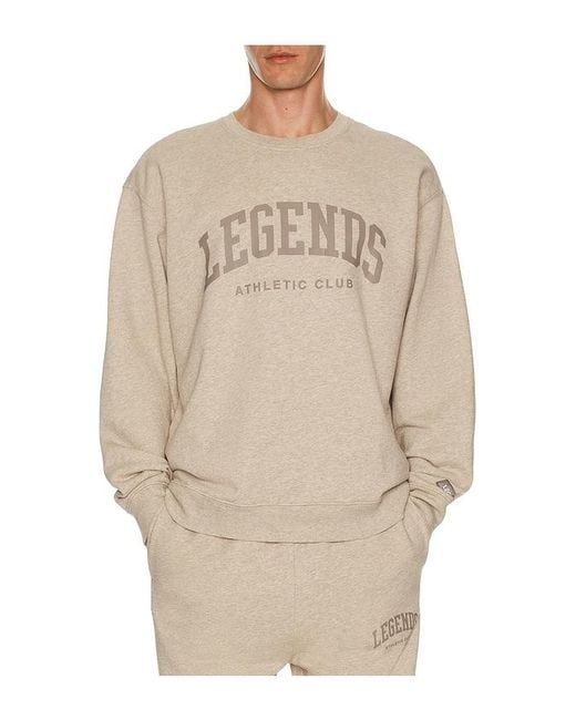 Legends Natural Fairfax Varsity Crew Sweatshirt for men