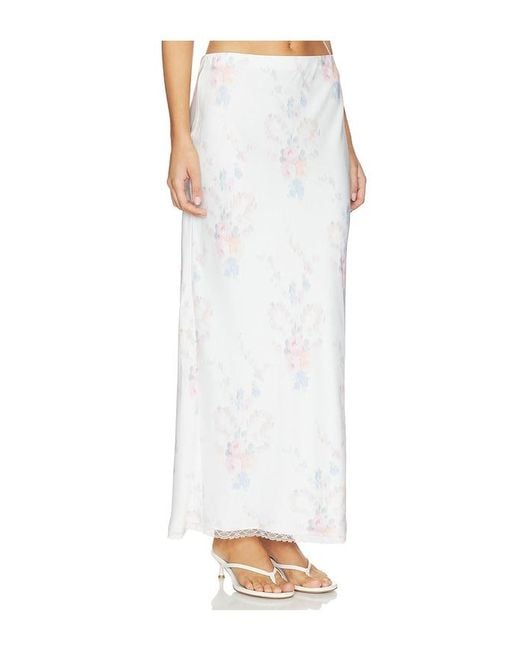 LoveShackFancy White Kalo Skirt