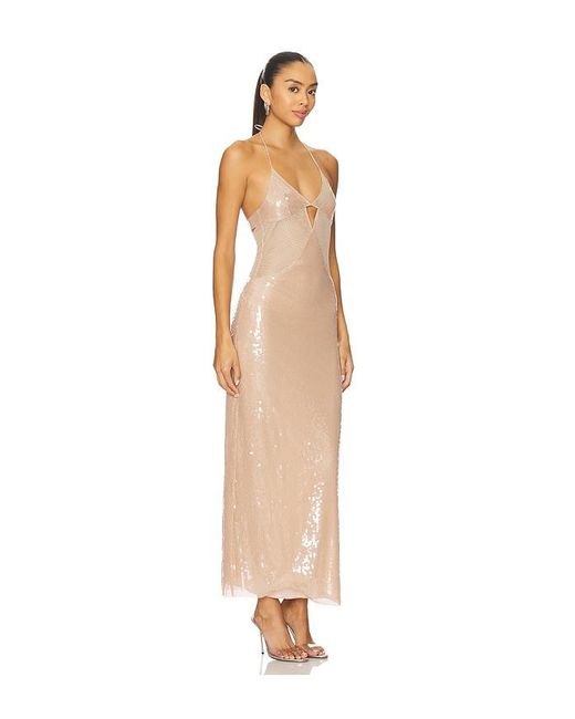 Ceren Ocak White Sequin Cut-Out Dress