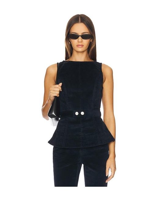 ALIGNE Blue Trish Cord Top