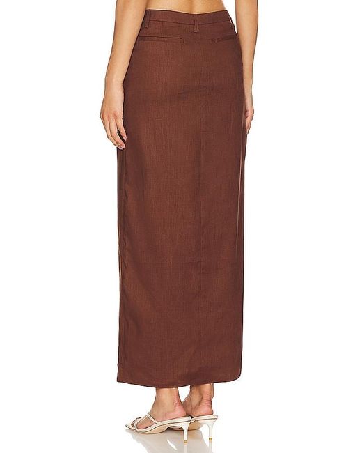 Bardot Brown X Revolve Sita Maxi Skirt
