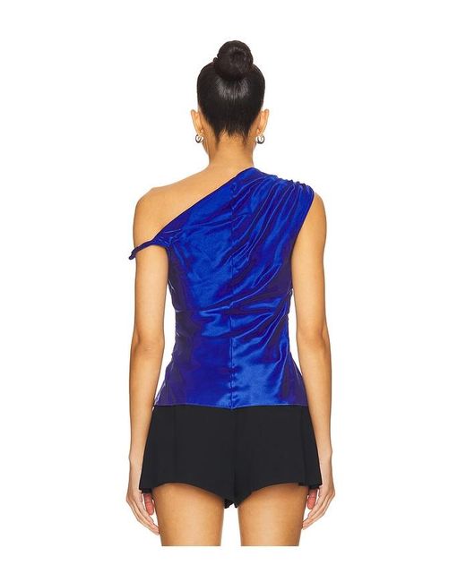 Amanda Uprichard Blue Modesto Top