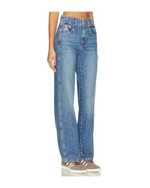 Free People Blue X We The Free Aster Straight Leg Jeans