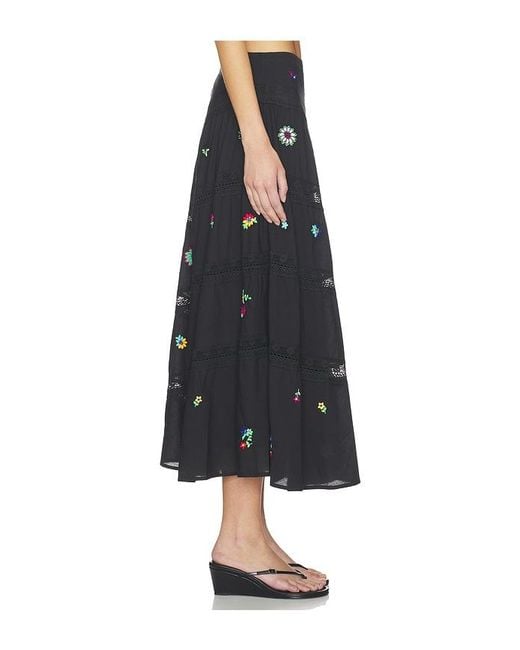 Rixo Black Sigrid Skirt