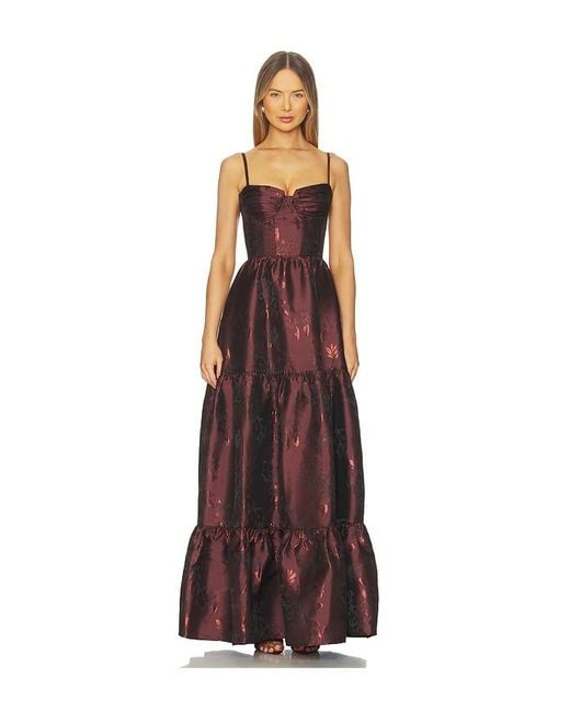 V. Chapman Purple Lucetta Gown