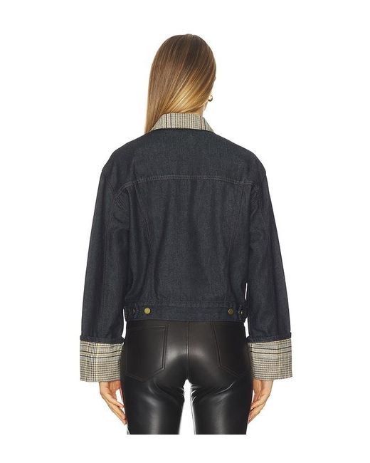 Rag & Bone Black Harriet Denim Trucker Jacket
