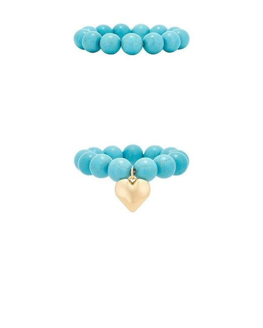 Ettika Blue Luck And Love Bracelet Set