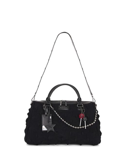 MADFRENZY Black Spiked Bag for men