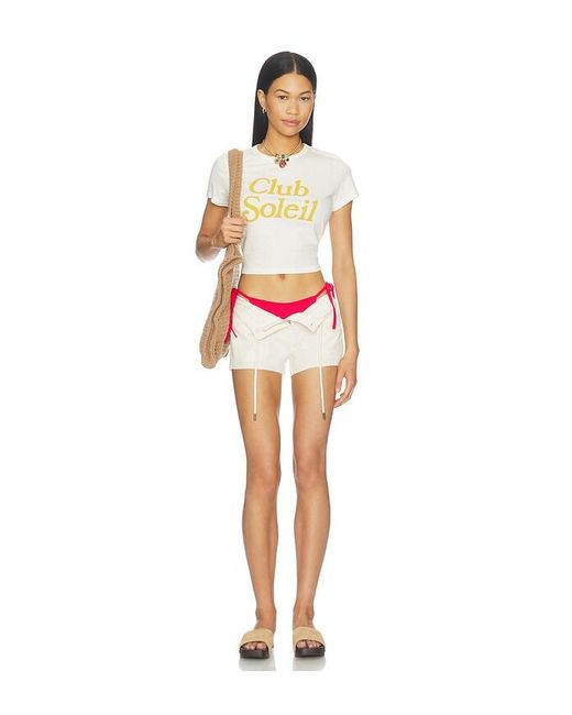 Sunny Somewhere Red Club Soleil Tiny Tee