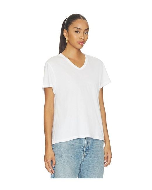 DONNI. White The Jersey V-Neck Tee