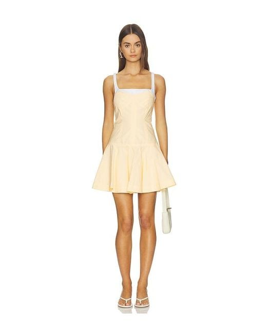 Jonathan Simkhai Natural Tyler Bustier Mini Dress