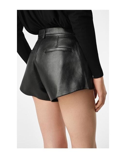 REVOLVE LOS ANGELES Black Kova Leather Hot Short