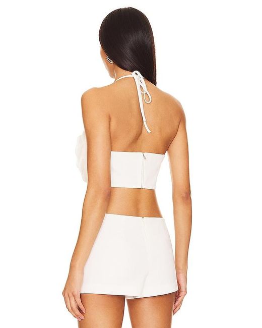 Lovers + Friends White Zora Crop Top