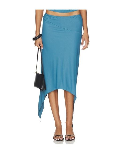 Lioness Blue Trophy Midi Skirt
