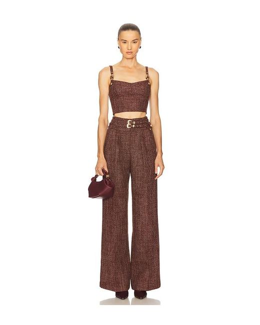 Amanda Uprichard Brown X Revolve Blythe Top