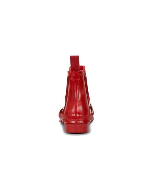 Hunter Red Original Chelsea Gloss Boot