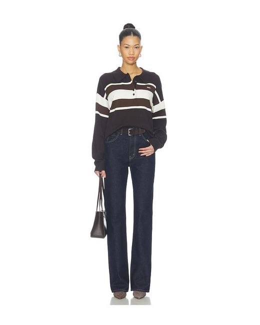 Gestuz Blue Alexu Polo Pullover Sweater