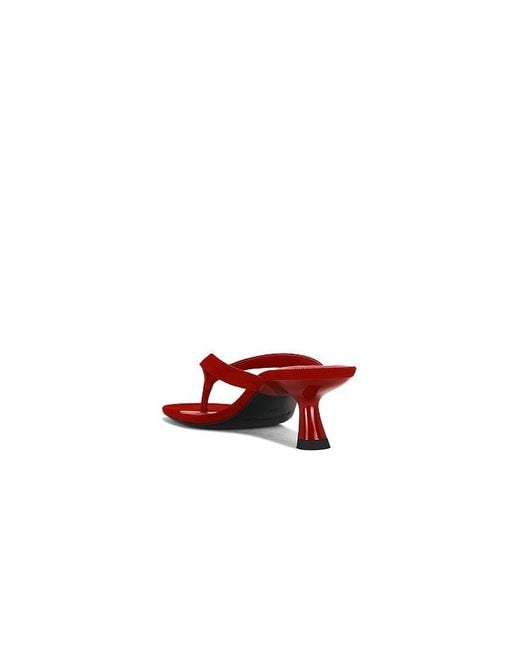 Simon Miller Red Suede Beep Thong