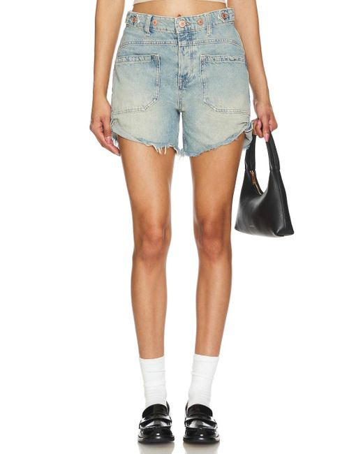 Free People X We The Free Palmer Short Blue