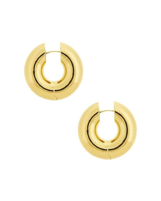 Eliou Metallic Jumbo Devon Hoop Earrings