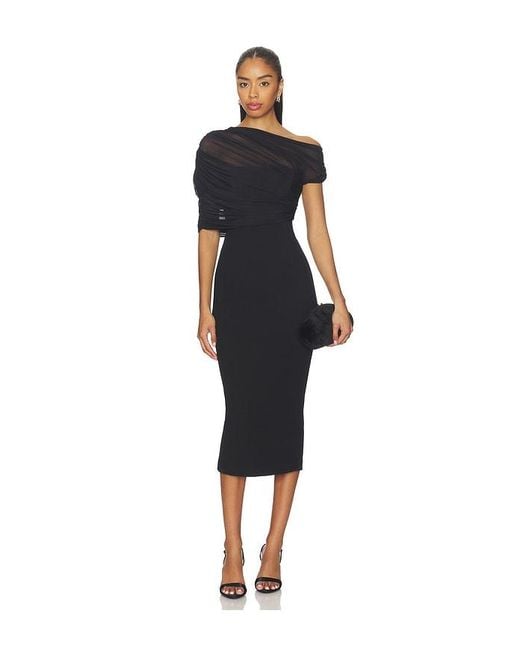 SER.O.YA Women's Black Selma Midi Dress