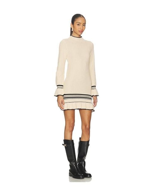 MINKPINK Natural Mountain Knit Mini Dress