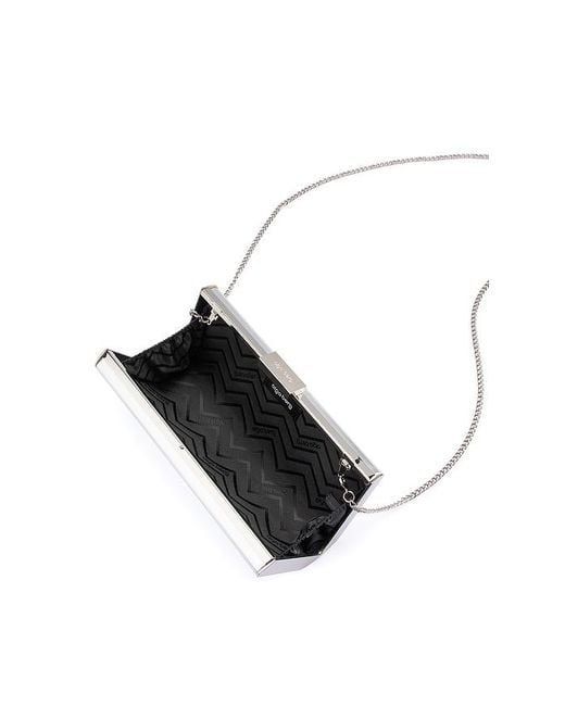 Olga Berg White Samantha Slimline Clutch