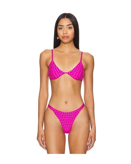 superdown Pink Zita Bikini Top