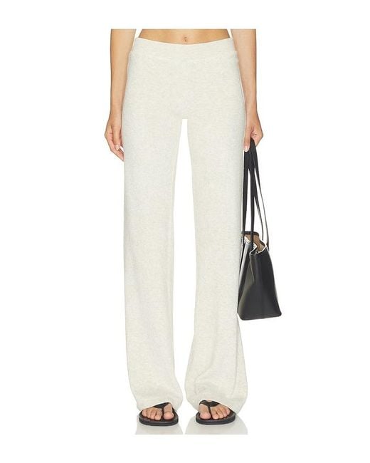 ÉTERNE White Low Rise Lounge Pant