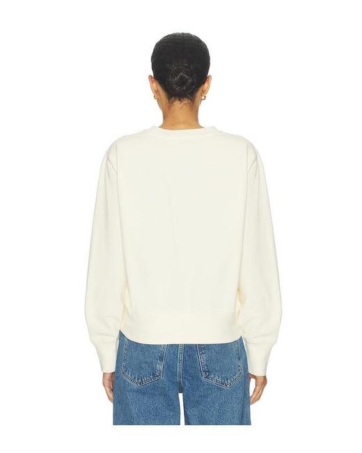 Anine Bing Natural Harry Shrunken Sweatshirt Surfer