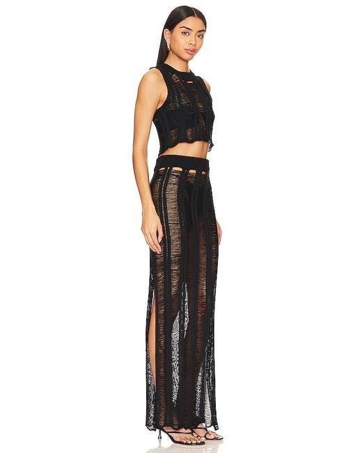 Conjunto De Maxifalda Tayla En Color Negro Talla (También En S, Xs) superdown de color Black